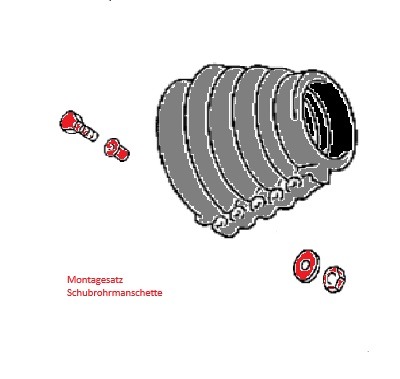 Montagesatz Schubrohrmanschette